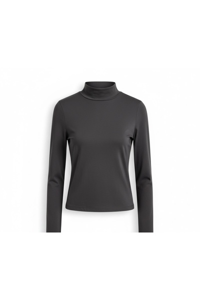FEG STORE Long Sleeve Soft Touch Turtleneck Women's Bodysuit