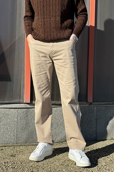 inpool Men'S, Baggy-Fit, Wide-Cut, Cotton, Suitable for 4 Seasons, Pants 306