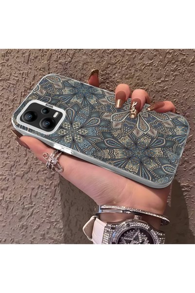 CHICASELUX حافظة هاتف خلفية صلبة من السيليكون متوافقة مع هاتف Poco X5 5G بنقش...