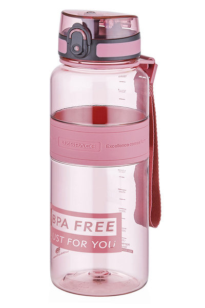 Uzspace زجاجة مياه تريتان 1000 مل 1 لتر حجم كبير ألوان متجددة