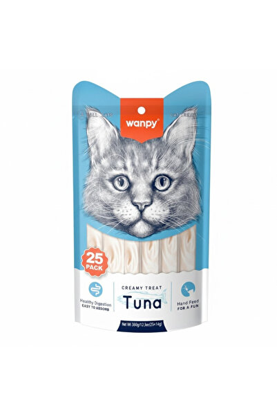 Wanpy Creamy Tuna Lickable Cat Treats 25x14g