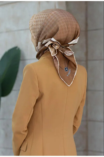 Vissona Tivil Sütlü Kahve - Μπεζ Χρώμα Μεταξωτό Φουλάρι IST 51374 - 0006 - 00...