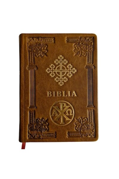 Lightstorew Orthodox Bible - Medium Size, Leather Cover, Brown