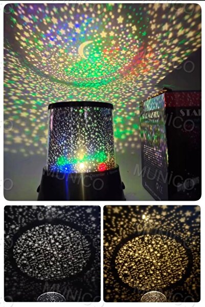 Munico Yıldızlı Gökyüzü Projektör Işık Ev Dekorasyon Çocuk Hediye Için Led Ge...