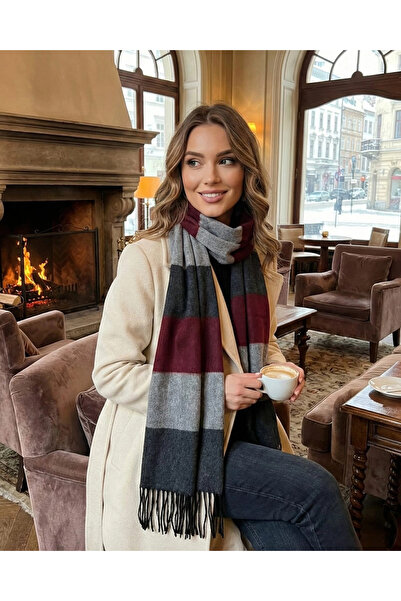 Elit Scarf Striped pattern weave