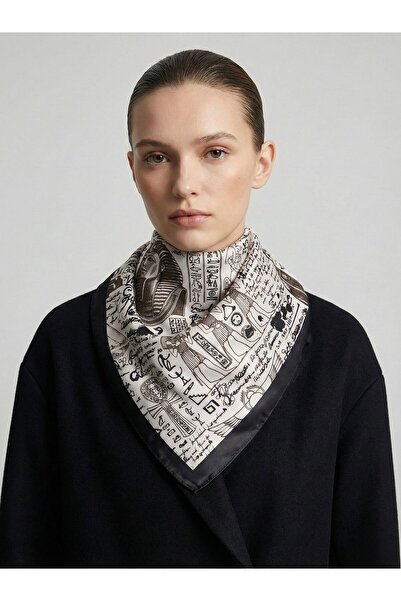 Goldmine وشاح باندانا من القطن الساتان مقاس 50×50