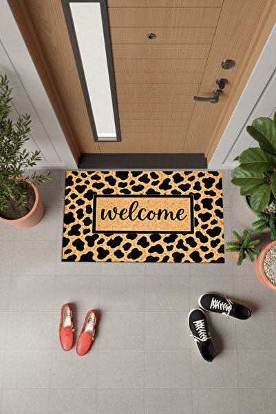 PATRON KP_225 Kapı Önü Paspas Kaymaz Pvc Dot Taban , Makinada Yıkanabilir