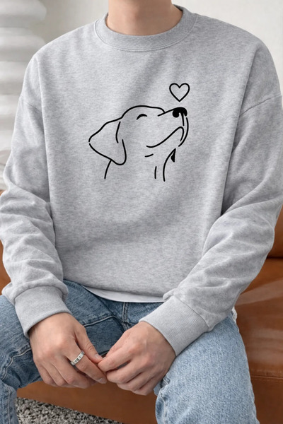 Pink Sky Φούτερ Unisex με τύπωμα με λαιμόκοψη oversized βαμβακερό καθημερινό ...