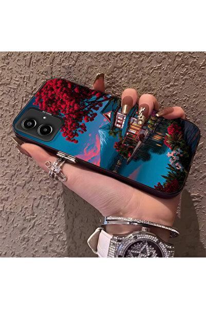 Hontinga حافظة متوافقة مع هاتف سامسونج جالاكسي A06، مصنوعة من السيليكون بحافة...