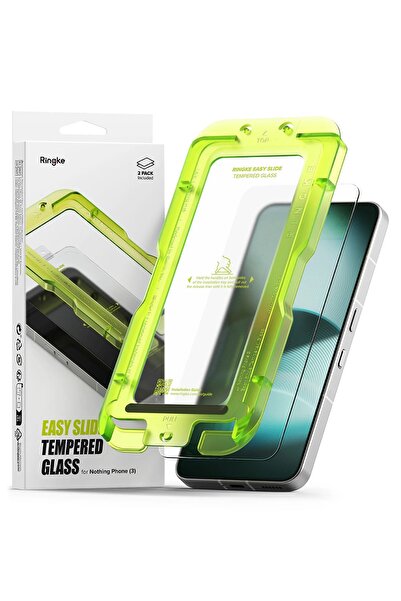 Ringke واقي شاشة Nothing Phone (3) | سلسلة زجاج مقوى سهل الانزلاق | عبوة من ق...