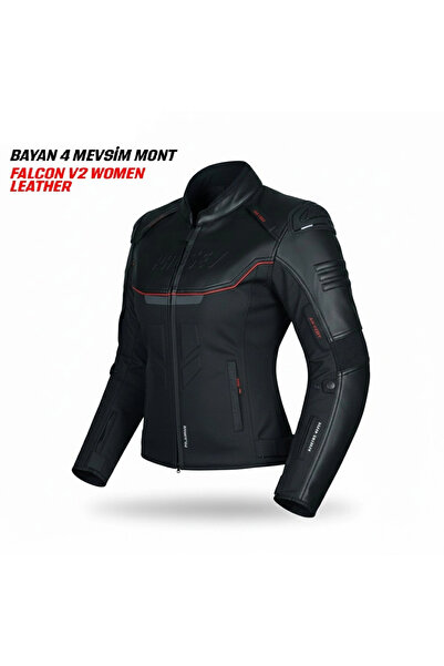 kuzey motor Falcon V2 4 Season Women's Coat Leather