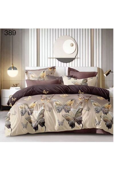 ANATOLIATEKSTILE Finet Bed Linen 6 Pieces, Complete Matrimonial Set, Modern M...