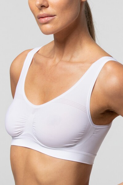 Pompea Seamless Microfiber Wide Strap Bustier