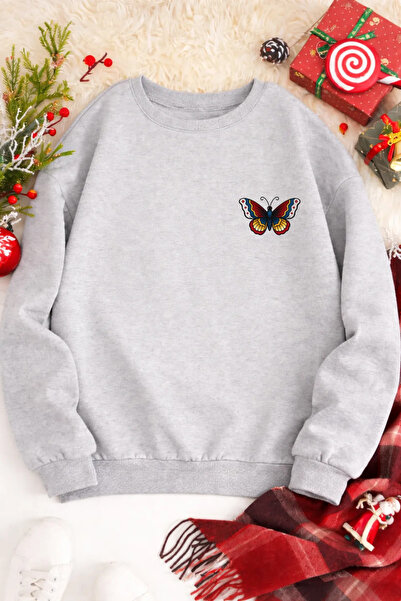 Pink Sky Φούτερ Unisex με τύπωμα με λαιμόκοψη oversized βαμβακερό καθημερινό ...