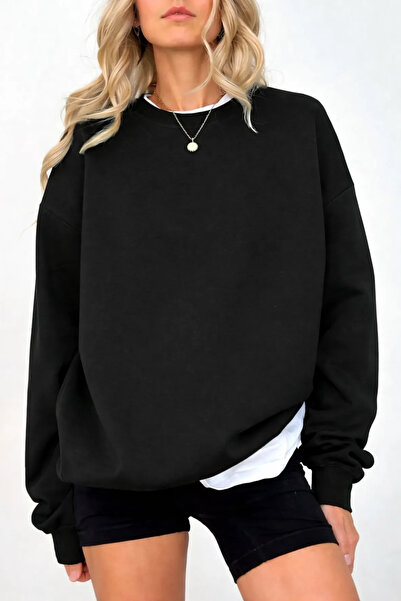 Pink Sky Φούτερ Unisex με τύπωμα με λαιμόκοψη oversized βαμβακερό καθημερινό ...