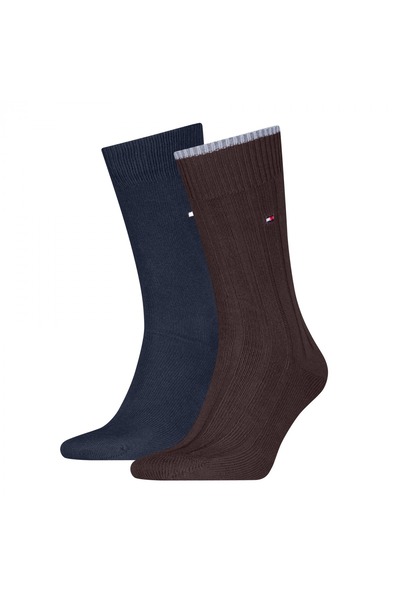 Tommy Hilfiger TH MEN SOCK 2P STRUC Erkek Kahverengi Çorap - S701236317
