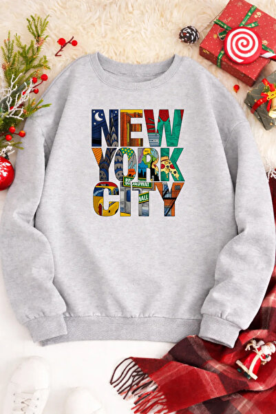 Pink Sky Unisex cu imprimeu guler rotund Swea tricou supradimensionat Bumbac ...