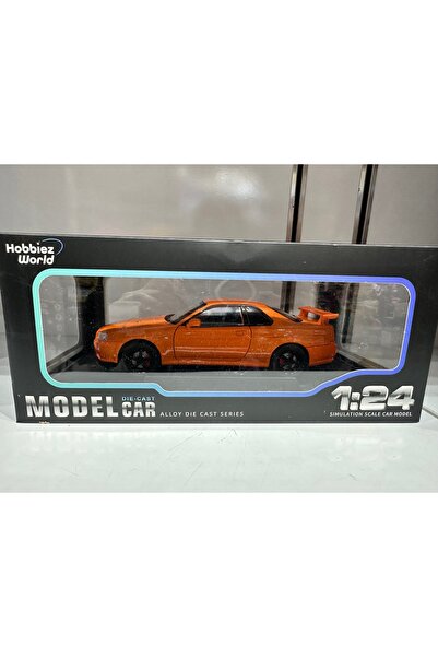 HOBBİEZ WORLD نيسان سكاي لاين جي تي آر آر 34 فاست آند فوريوس نموذج سيارة معدن...