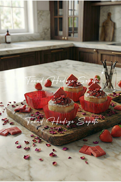 Trend Hediye Sepeti Mini Square Cupcake Capsule - Oil-Proof Premium Disposabl...