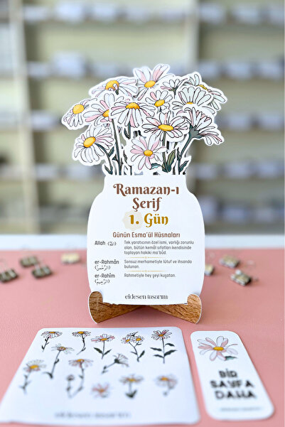 Eldesen Tasarım Ramazan Takvimi, Günün Hadis-i Şerifi, 15 Yapraklı Arkalı Önl...