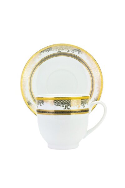 Eom Set of 6 Coffee or Tea Cups with Saucers
