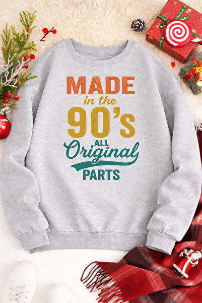 Pink Sky Unisex cu imprimeu guler rotund Swea tricou supradimensionat Bumbac ...