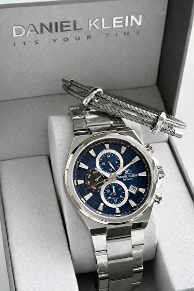 Daniel Klein Italian Design Steel Cord Men's Wristwatch with Bracelet Gift an...