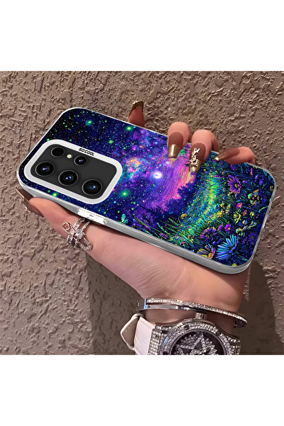 Hontinga حافظة متوافقة مع هاتف سامسونج جالاكسي S23 الترا، حافة من السيليكون، ...