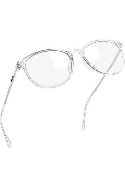 Joopin Blue Light Glasses for Men Women Anti Eye Fatigue, Retro Round Blue Li...