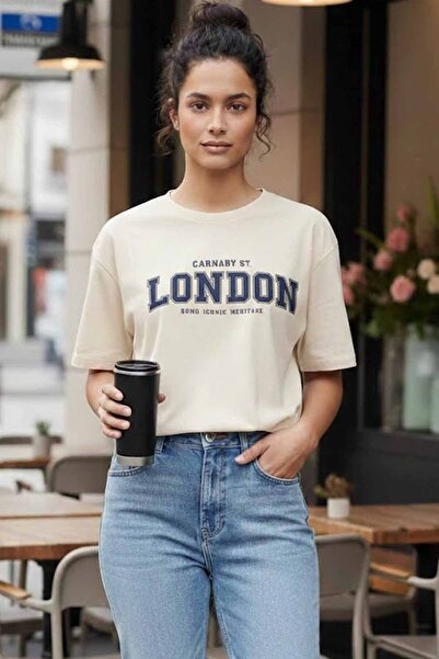 vynor atelier London Graphic Printed 100% Cotton Crew Neck Short Sleeve T-Shirt