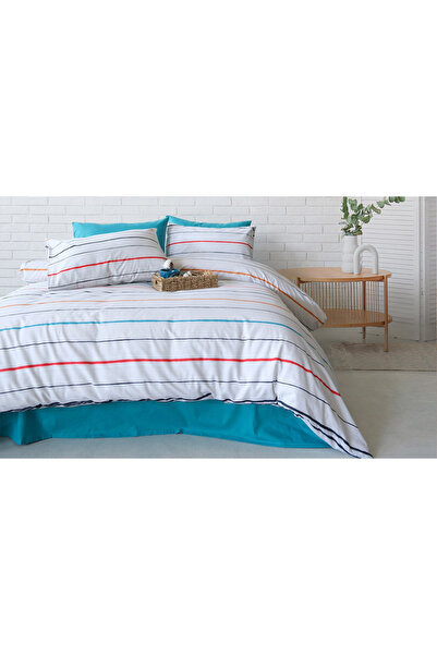 İdaş Stripe Ranforce Duvet Cover Set Single Size 160X220