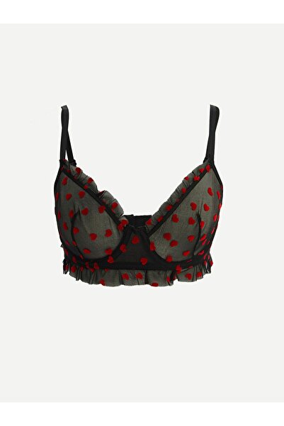 LC Waikiki Underwire Non-Padded Heart Patterned T-Shirt Bra