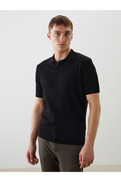 LC Waikiki Polo Neck Short Sleeve Men's Knitwear Sweater