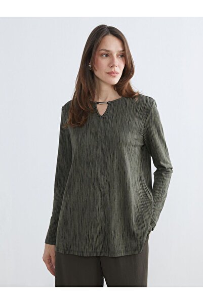 LC Waikiki Crew Neck Patterned Blouse