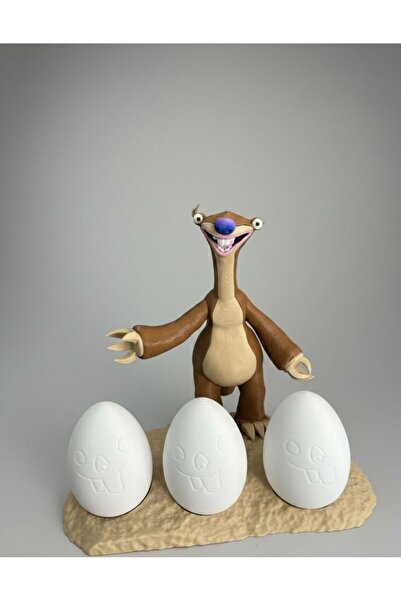 heybeden.com Ice Age Sid Karakteri & 3'lü Yumurta Seti - Çocuk Odası ve Ofis ...
