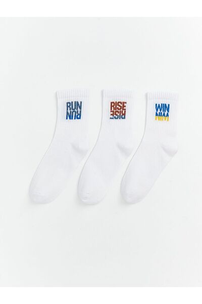 LC Waikiki Чорапи до глезена за момчета с щампа, 3 броя