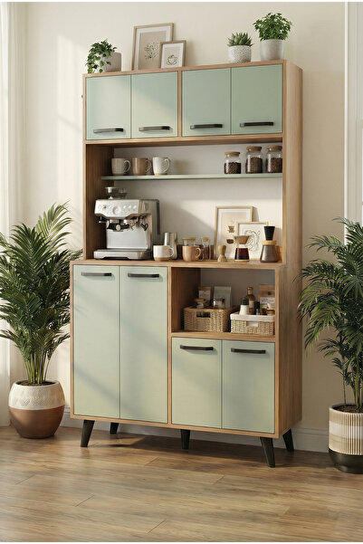 Dekortek Mobilya Siesta Modern Kahve Köşesi ve Çok Amaçlı Mutfak Dolabı - Org...