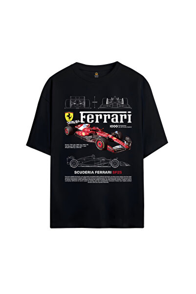 SVART WEAR Ferrari Scuderia F1 Printed Oversized T-Shirt