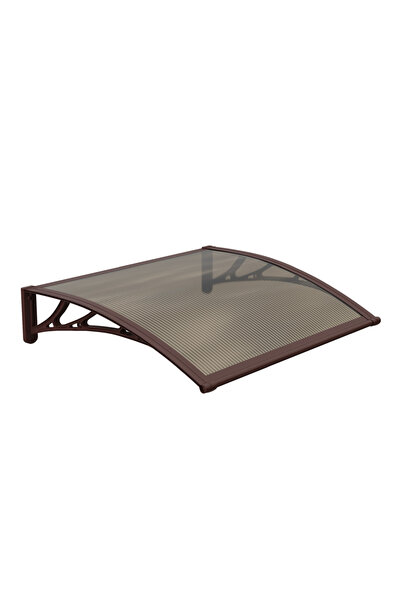 MAPROFI ECO door awning 100x120 cm awning shelter roof brown-bronze