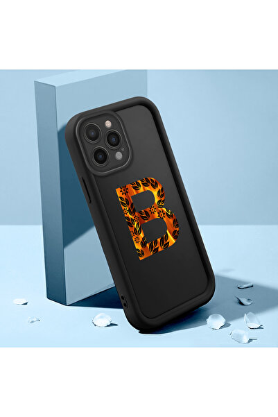 Hontinga حافظة هاتف سوداء من السيليكون مقاومة للصدمات متوافقة مع هاتف آيفون 1...