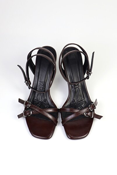 VARENZA WOMAN SHOES kadın çift tokalı topuklu sandalet