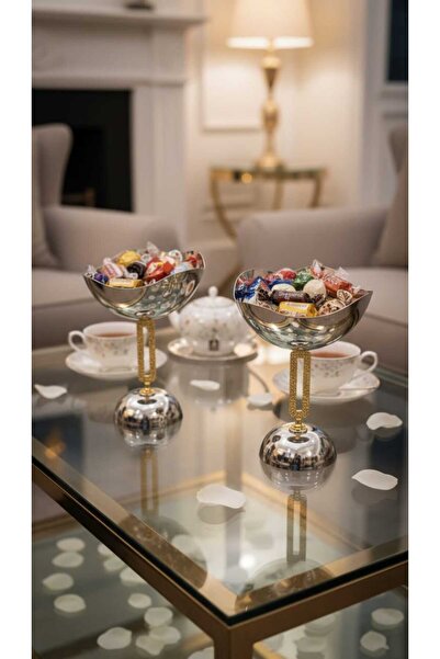 Generic Elegant and versatile serving set for sweets and nuts, 2 pieces, 10 x...