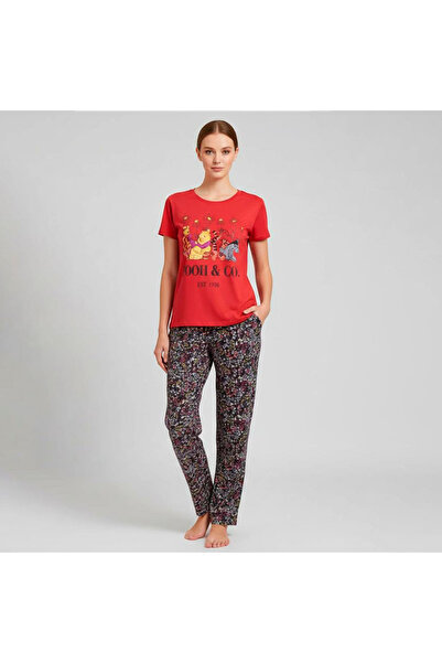 levanapajamas Levana Cartoon Pajamas - Red with Floral Print