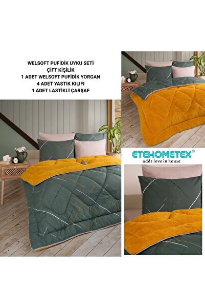 ETE HOMETEX Double Person Welsoft Sleeping Set