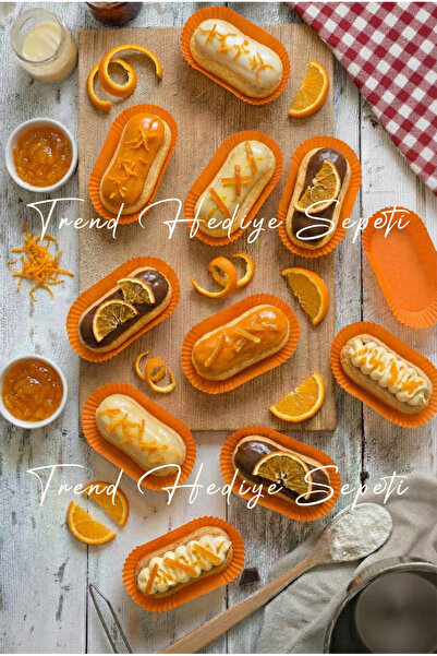 Trend Hediye Sepeti Approximately 200 Orange Inserts Paper, 24X54X18H mm Bakl...