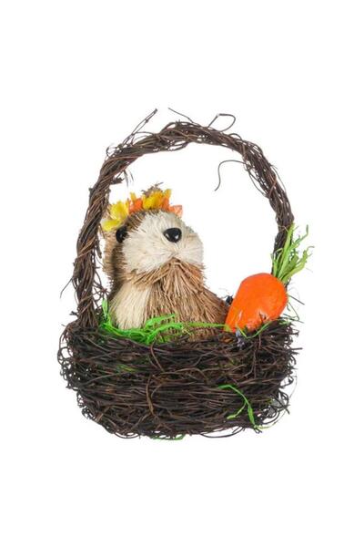 OEM Decorative Easter Basket - Nest with Carrot Rabbit Ideal for Home or a Be...