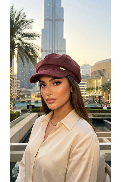 LAGRANZE Pălărie tip șapcă din nubuck pentru femei