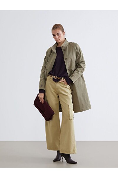 LC Waikiki Stand Collar Women's Trench Coat