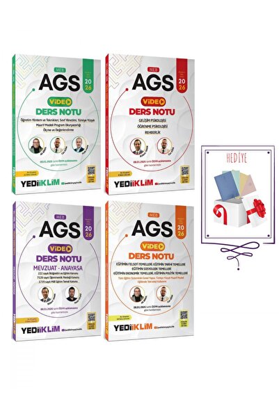 Yediiklim Yayınları Yediiklim 2026 MEB-AGS Eğitim Bilimleri + Mevzuat Video D...