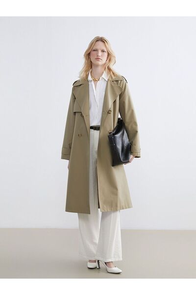 LC Waikiki Kruvaze Yaka Kadın Trençkot
